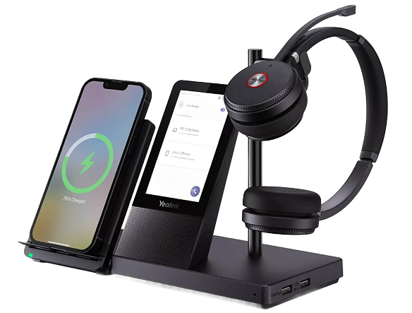 DTS headset and device charging stand