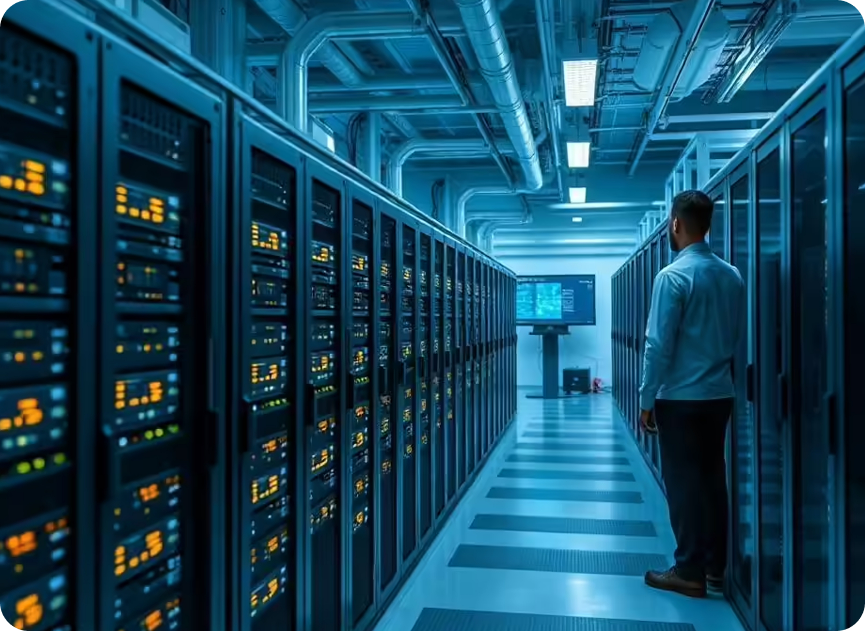 DTS data centre server aisle